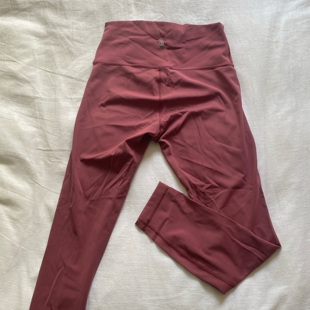 Lululemon Full Length Leggings Mauve Pink